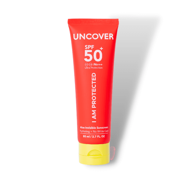 Uncover aloe invisible sunscreen spf50+
