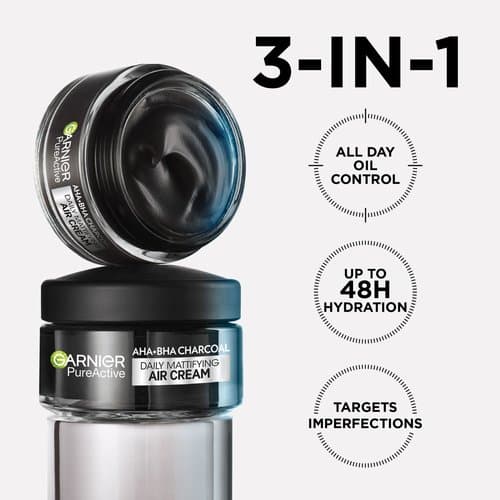 Garnier 3 in 1 Charcoal Air Cream