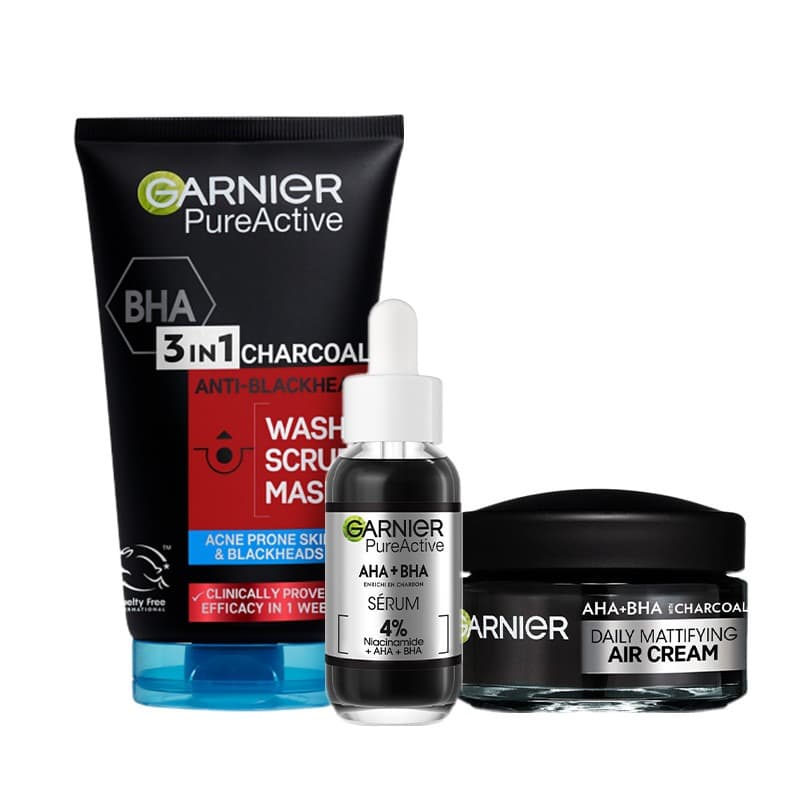 Garnier Pure Active AHA+BHA +Charcoal