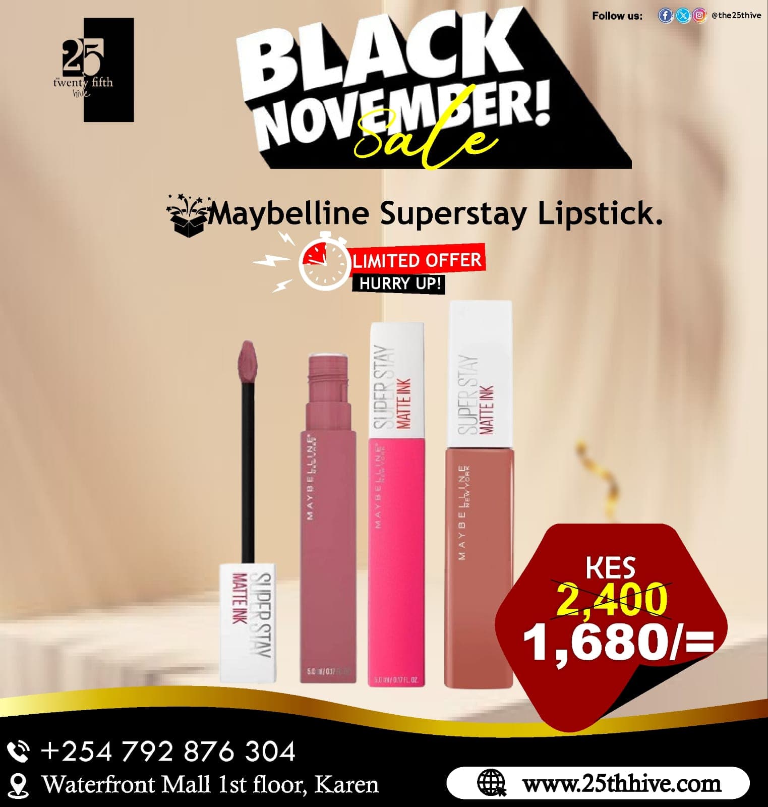 Stay Bold All Day: Maybelline Superstay Lipstick at Black November Prices!