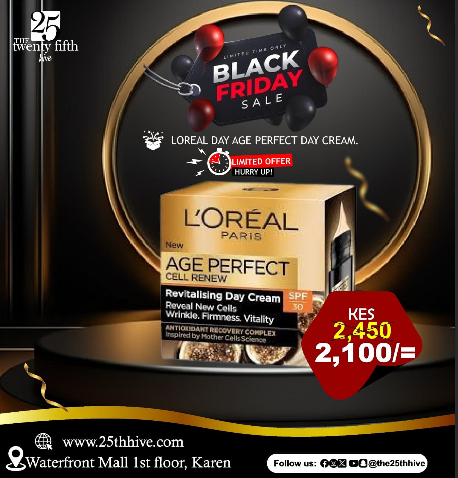 L’Oreal Age Perfect Day Cream Black November Sale